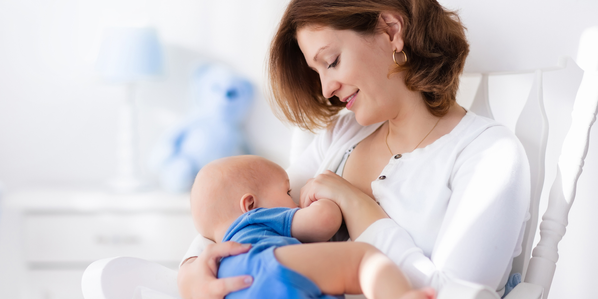 Mother nursing baby