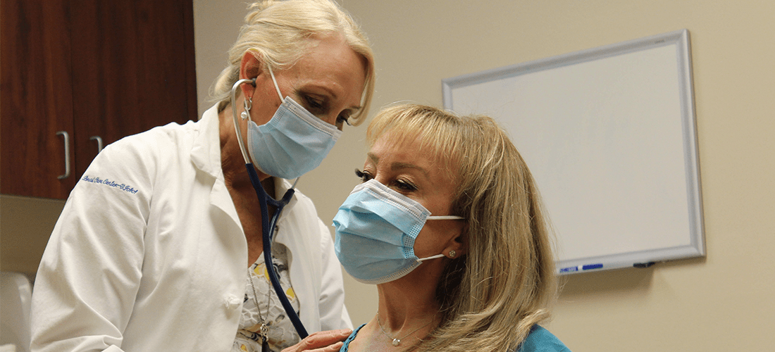 Dr Angotti and a patient | Doylestown Health