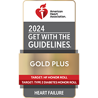 Heart Failure Gold Plus Award with Target: 	Heart Failure Honor Roll and Target: Type 2 Diabetes Honor Roll | Doylestown Health